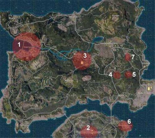 绝地求生天天大吉落地点有哪些 绝地求生天天大吉落地点推荐[多图]图片1