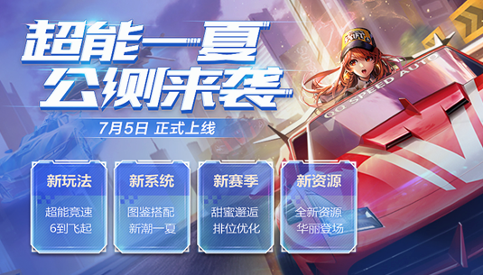 《QQ飞车手游》7月5日更新公告 全新玩法超能竞速赛刺激登场[多图]图片1