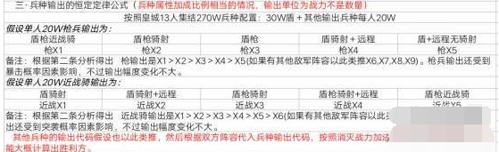 乱世王者兵种输出克制关系详细介绍图片2