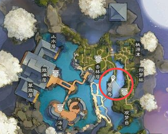 楚留香8月10日打坐地点在哪 8月10日坐观万象位置分享图片2