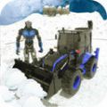 雪地挖掘机游戏