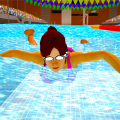 夏季运动游泳比赛游戏