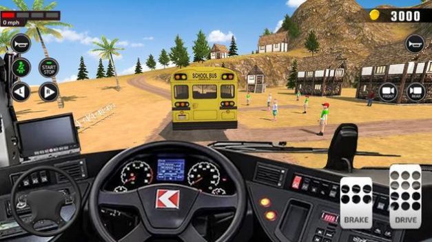 越野校车司机3D游戏图1