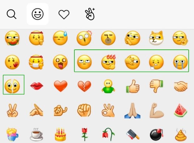 微信11月18日新增Emoji表情在哪：新6个表情意思及位置详解图片1