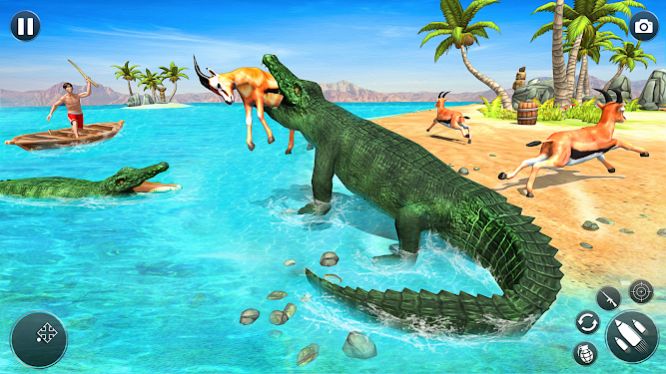 鳄鱼动物袭击动物模拟器游戏官方最新版图3: