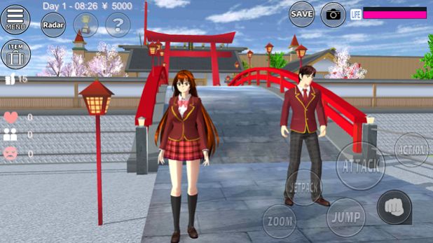 梅花学校模拟器圣诞节游戏中文版图1:
