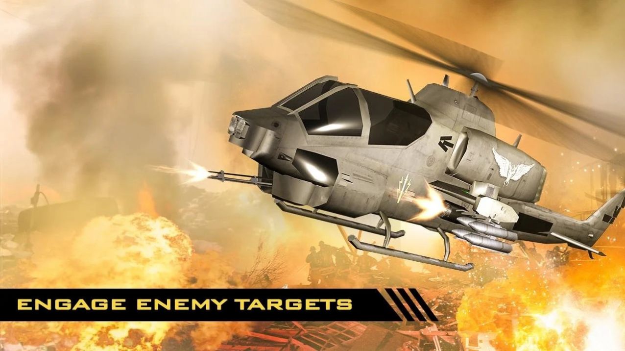 炮舰战斗直升机3D空战游戏安卓官方版图3:
