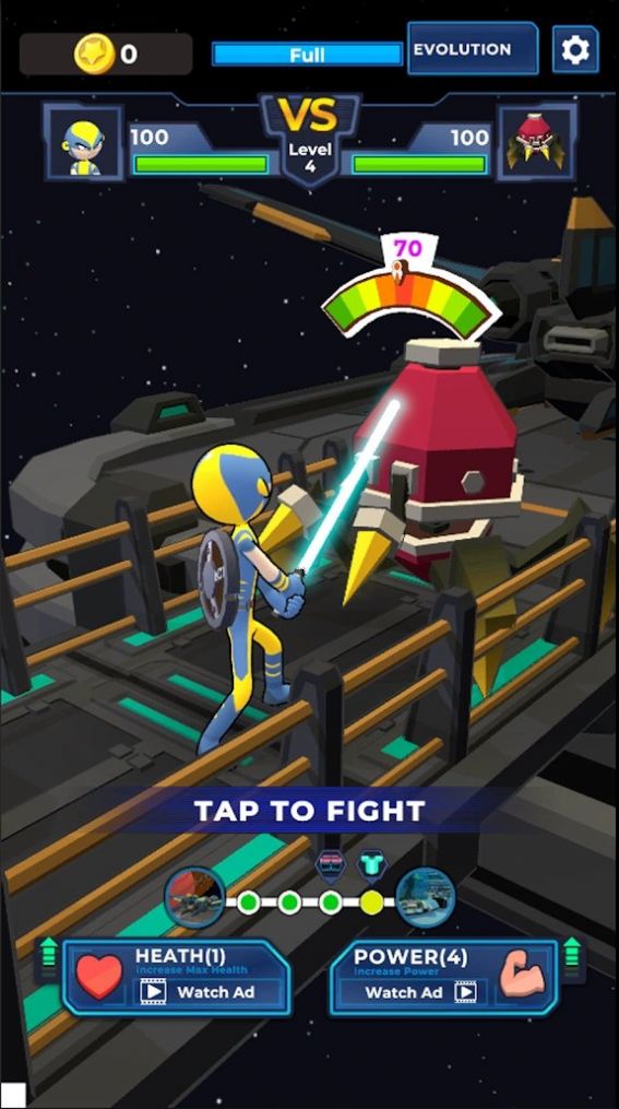 火柴人战斗太空侵略者游戏安卓最新版 v1.0截图