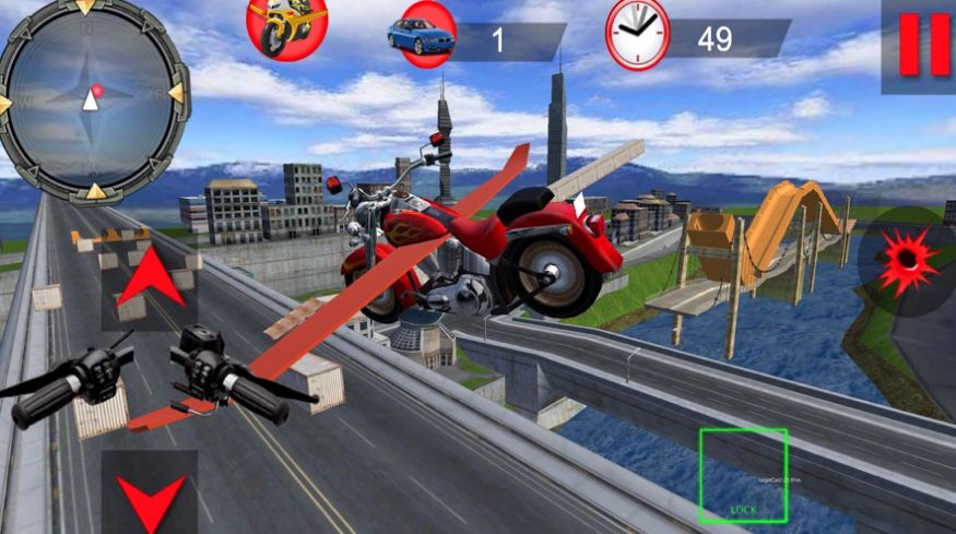 飞行摩托车模拟器3D游戏安卓版图1: