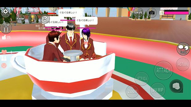 樱花校园模拟器中文美食街版本安卓版图1: