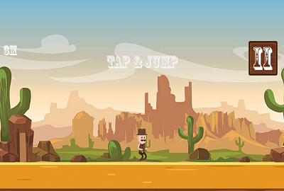 牛仔沙漠奔跑者游戏安卓版图1: