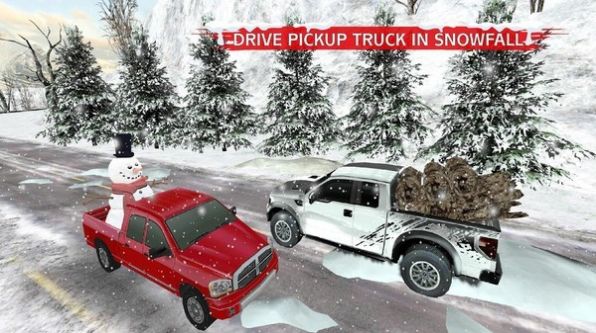 冬季雪卡车3D游戏最新版图3: