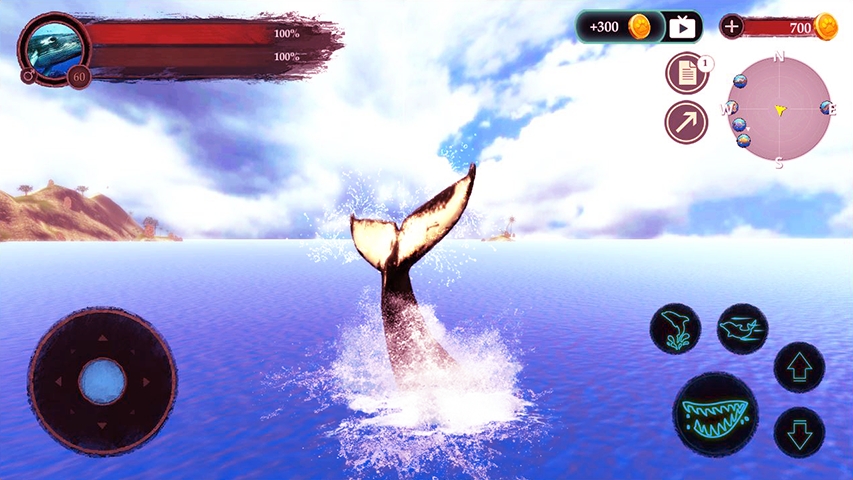 鲸鱼潜水模拟器游戏手机版（The Humpback Whales）图1: