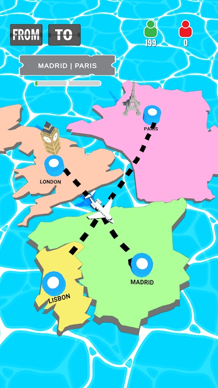 地图飞行模拟游戏手机版（Airline Master）图1: