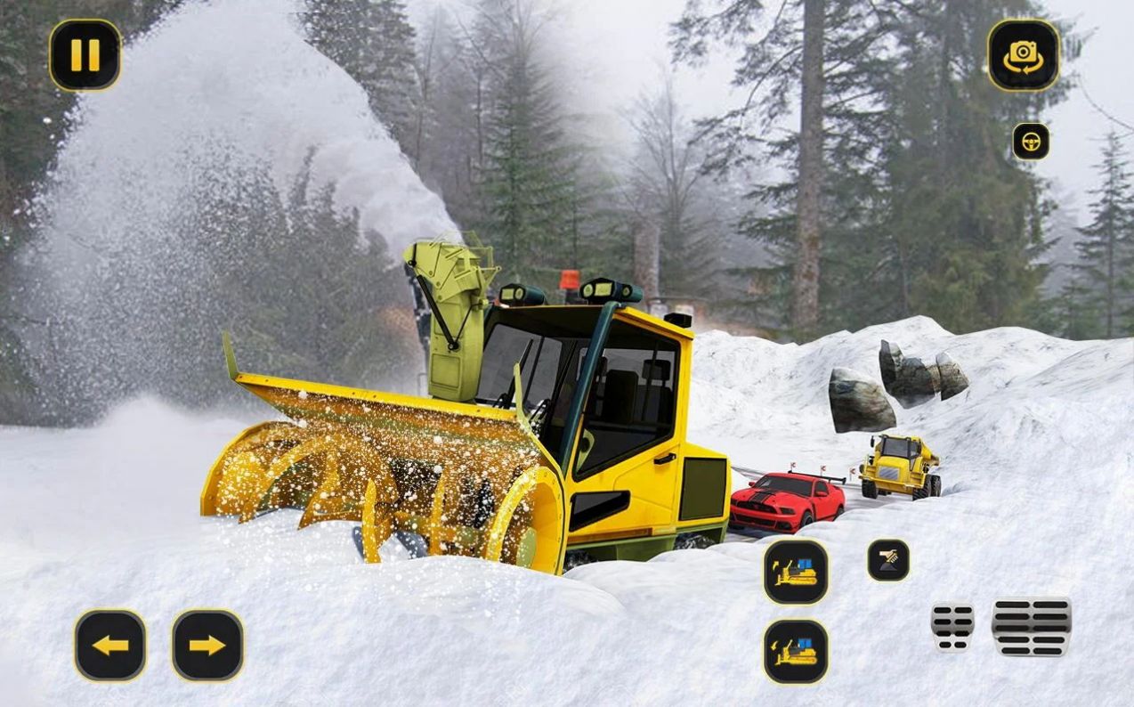 扫雪驾驶模拟游戏安卓版(Snow Excavator Rescue)图4: