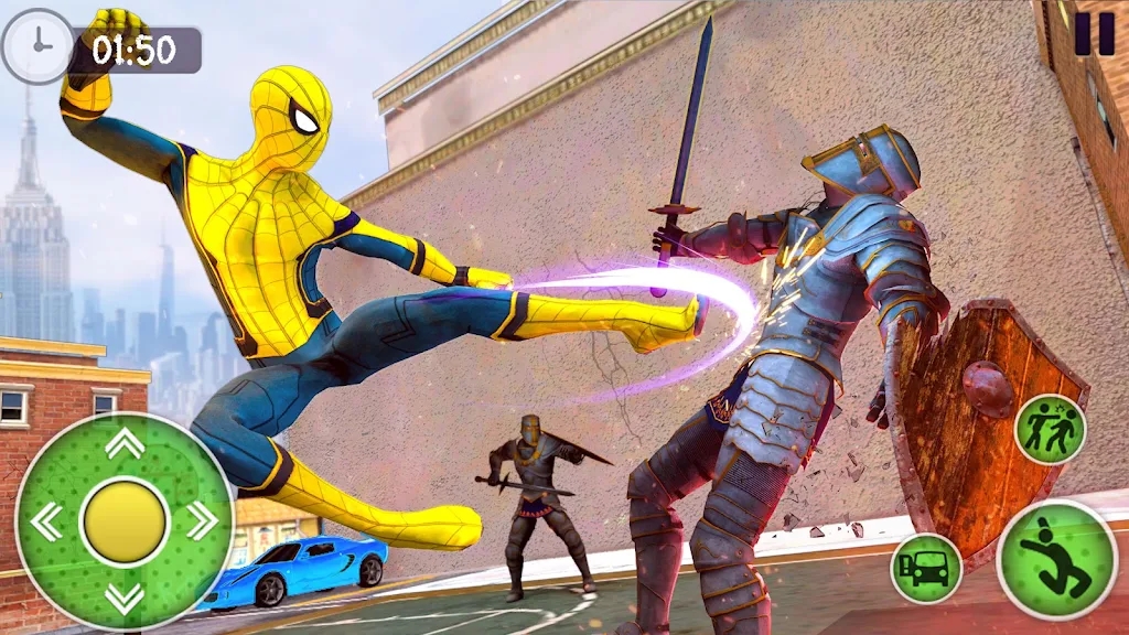 蜘蛛侠帮派决斗3D游戏安卓版（Spider Super Hero Gangster 3D）图3: