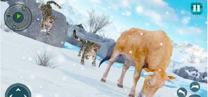 雪地雪豹模拟器游戏图1