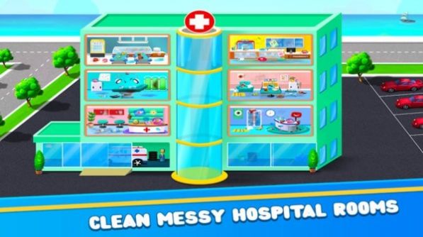 女孩医院清洁游戏安卓版（Hospital Cleaning Games For Girls）图4: