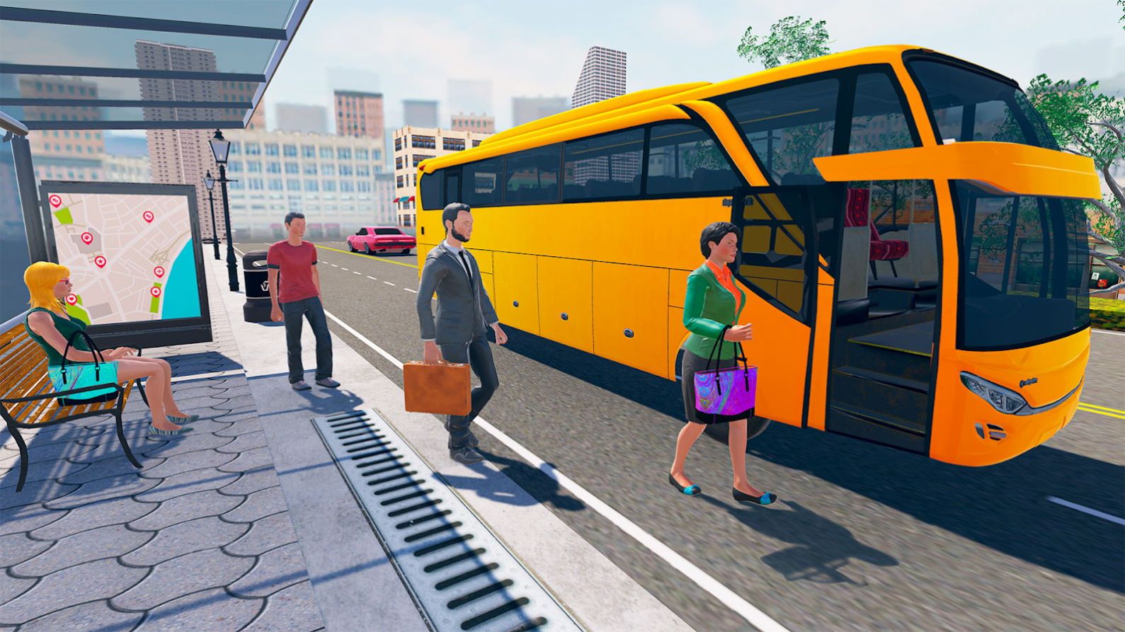 巴士驾驶员模拟器游戏最新版(Bus Simulator Free Driving Offroad Adventure)图2: