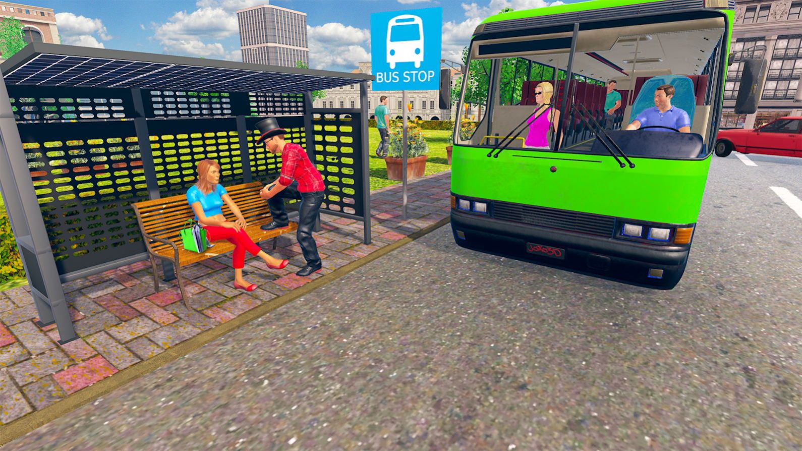 巴士驾驶员模拟器游戏最新版(Bus Simulator Free Driving Offroad Adventure)图4: