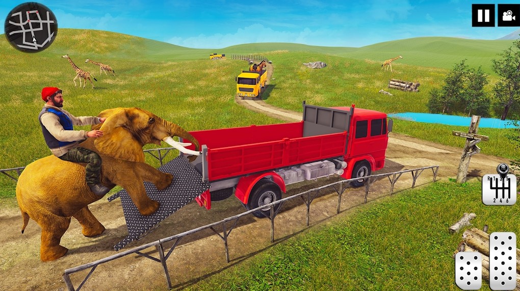偷渡运输卡车游戏安卓版(Animal Transport Truck Games)图3: