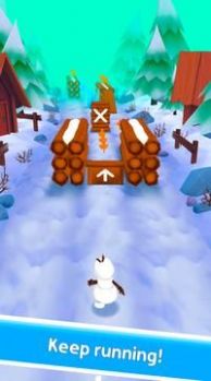 雪人极速冲刺游戏手机版（Snowman Rush）图1: