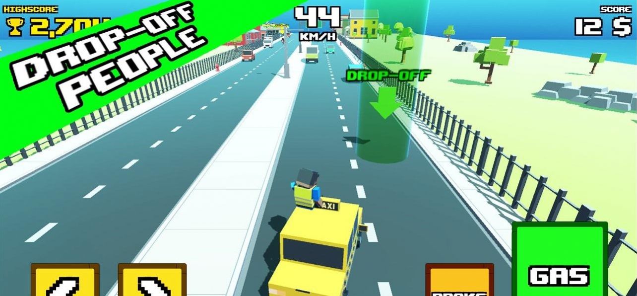 Crazy Road Taxi Madness游戏安卓版图3:
