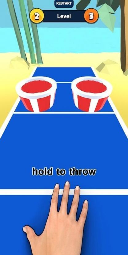 乒乓球弹入水杯游戏图2
