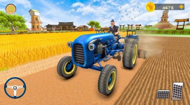 真正农场拖拉机挂车游戏手机版（Real tractor farming Simulator）图1: