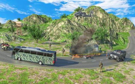 军用客车模拟器游戏安卓版（TGS Army Coach）图2: