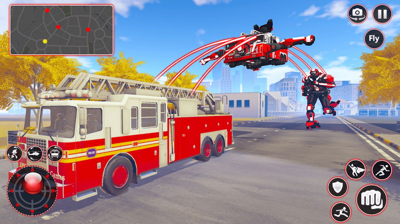 飞行消防员机器人游戏最新手机版图3: