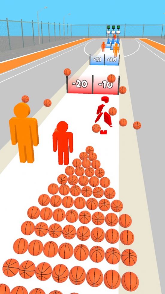 篮球障碍赛游戏安卓版（Basketball Hoops）图1: