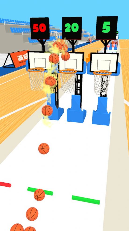 篮球障碍赛游戏安卓版（Basketball Hoops）图4: