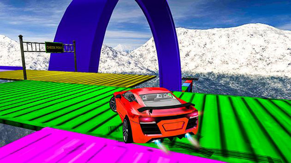 大型坡道特技汽车游戏官方最新版图1:
