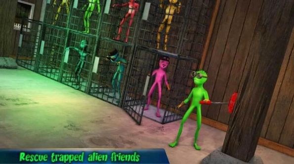 绿色外星人监狱逃脱游戏安卓版图1: