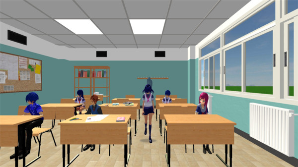 樱坂校园模拟器游戏图1