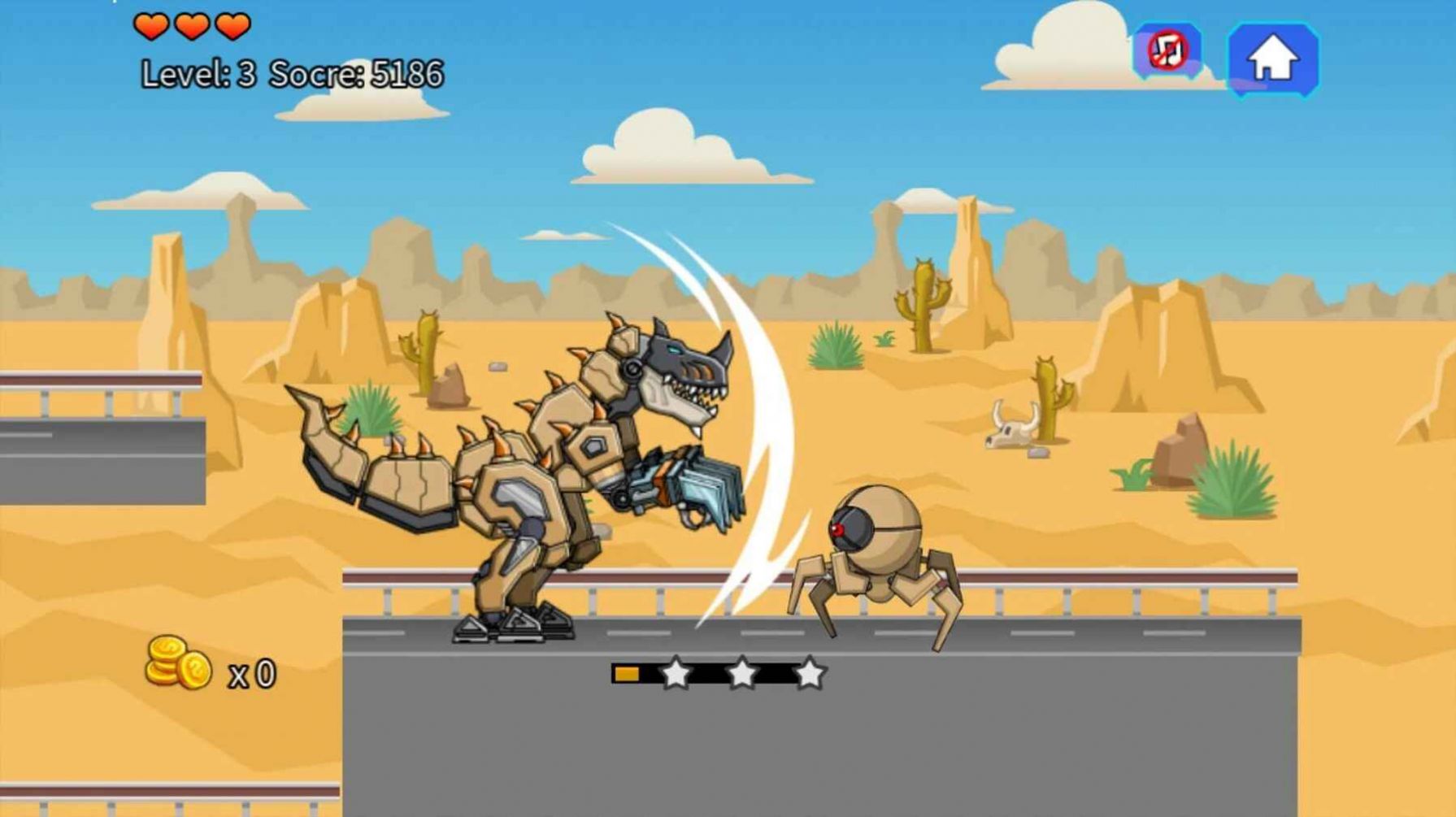 沙漠霸王龙大战游戏图1