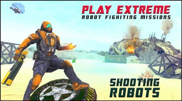 机器人射击离线游戏手机版（Shooting Robots）图1: