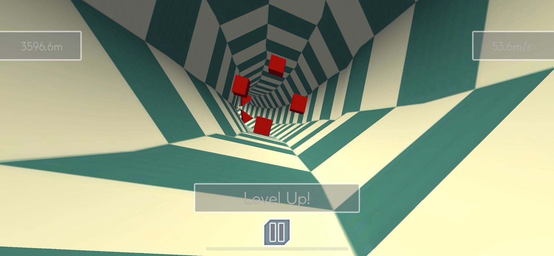 无尽隧道冲刺游戏中文版（Infinite Tunnel Rush 3D）图2: