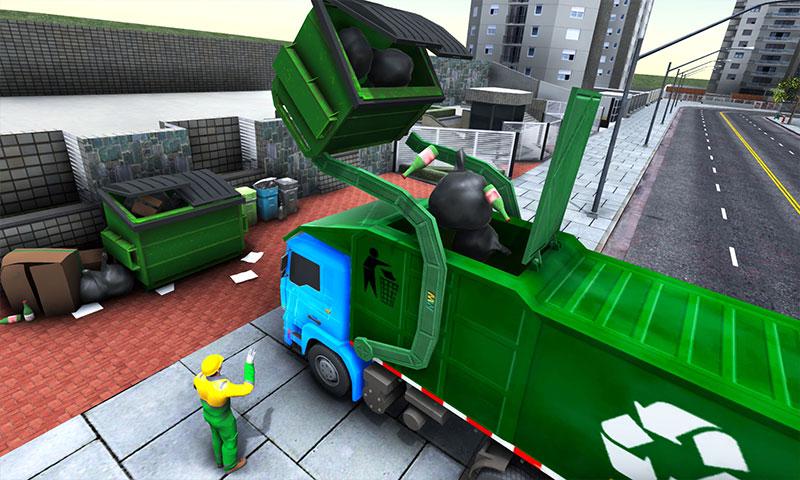 道路清扫车垃圾车游戏安卓版（Road Sweeper Garbage Truck Sim）图2: