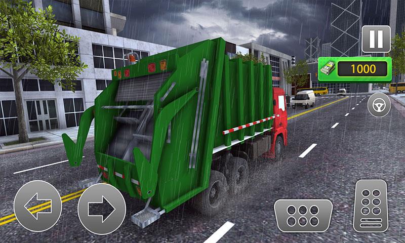 道路清扫车垃圾车游戏安卓版（Road Sweeper Garbage Truck Sim）图1: