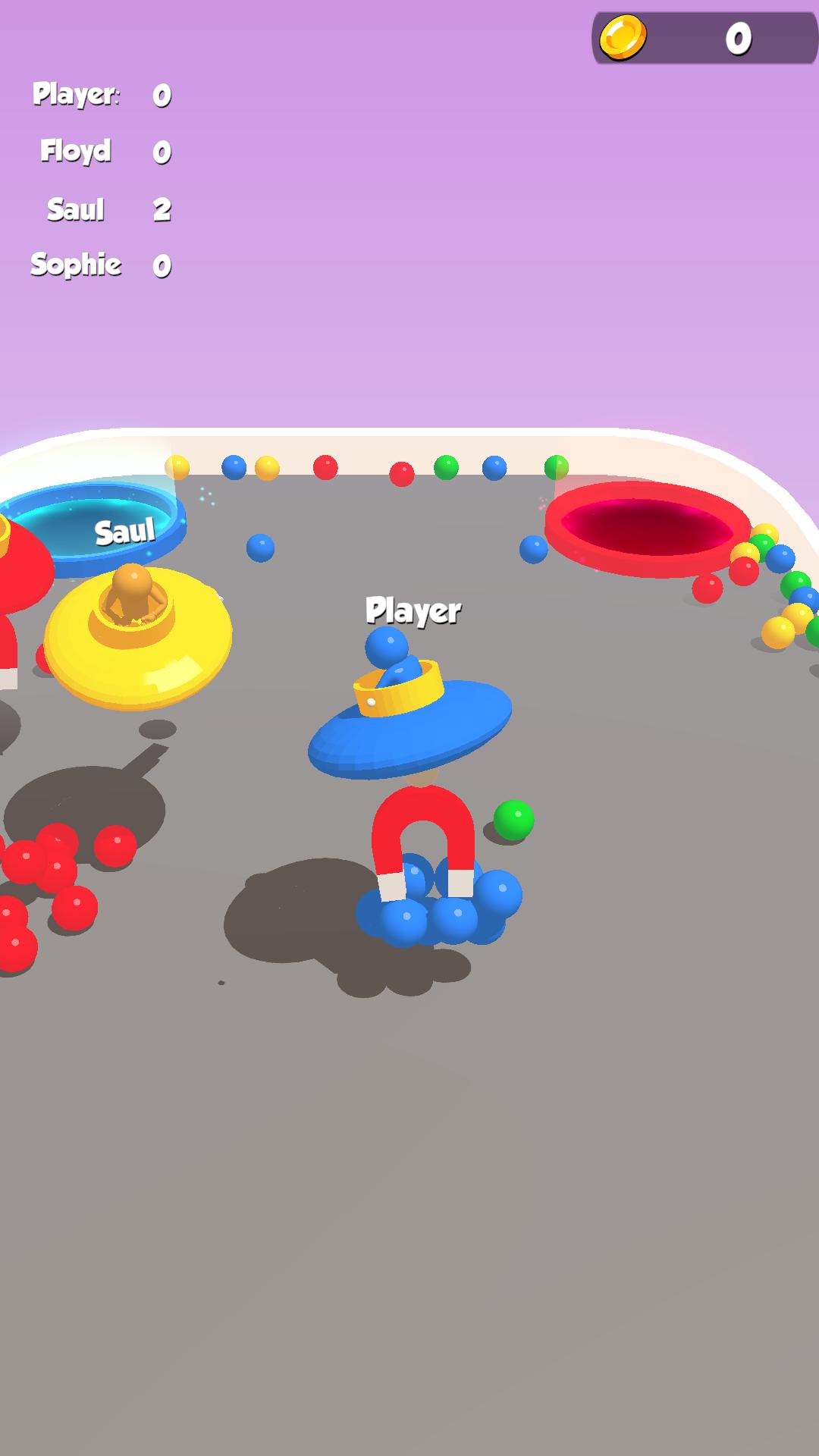 磁铁球比赛游戏最新版(Magnet Ball Race)图1: