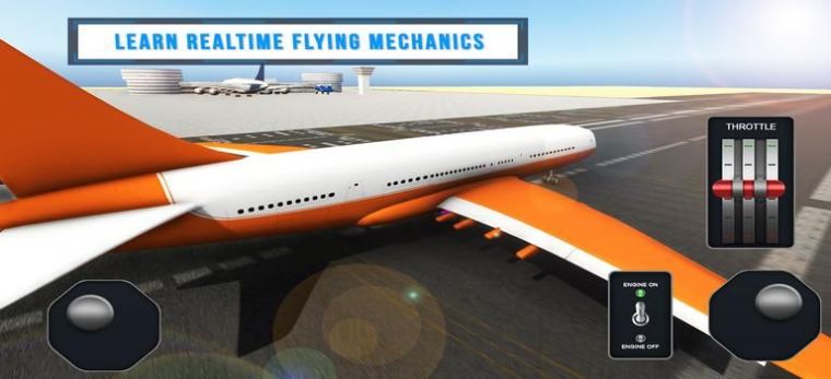 飞机城市飞行模拟器游戏手机版（Airplane City Flight Simulator）图2: