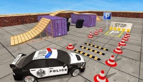 现代警车停车游戏图1