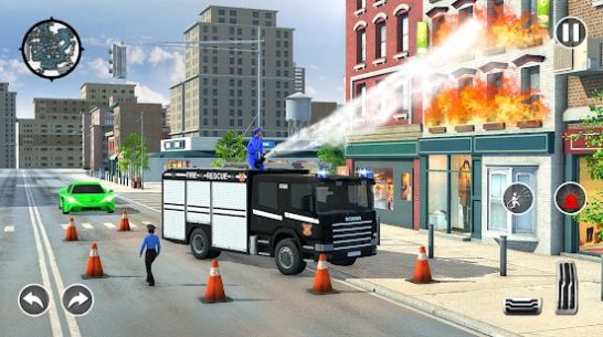 消防警察救援车模拟游戏官方最新版图3: