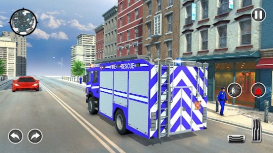 消防警察救援车模拟游戏官方最新版图1: