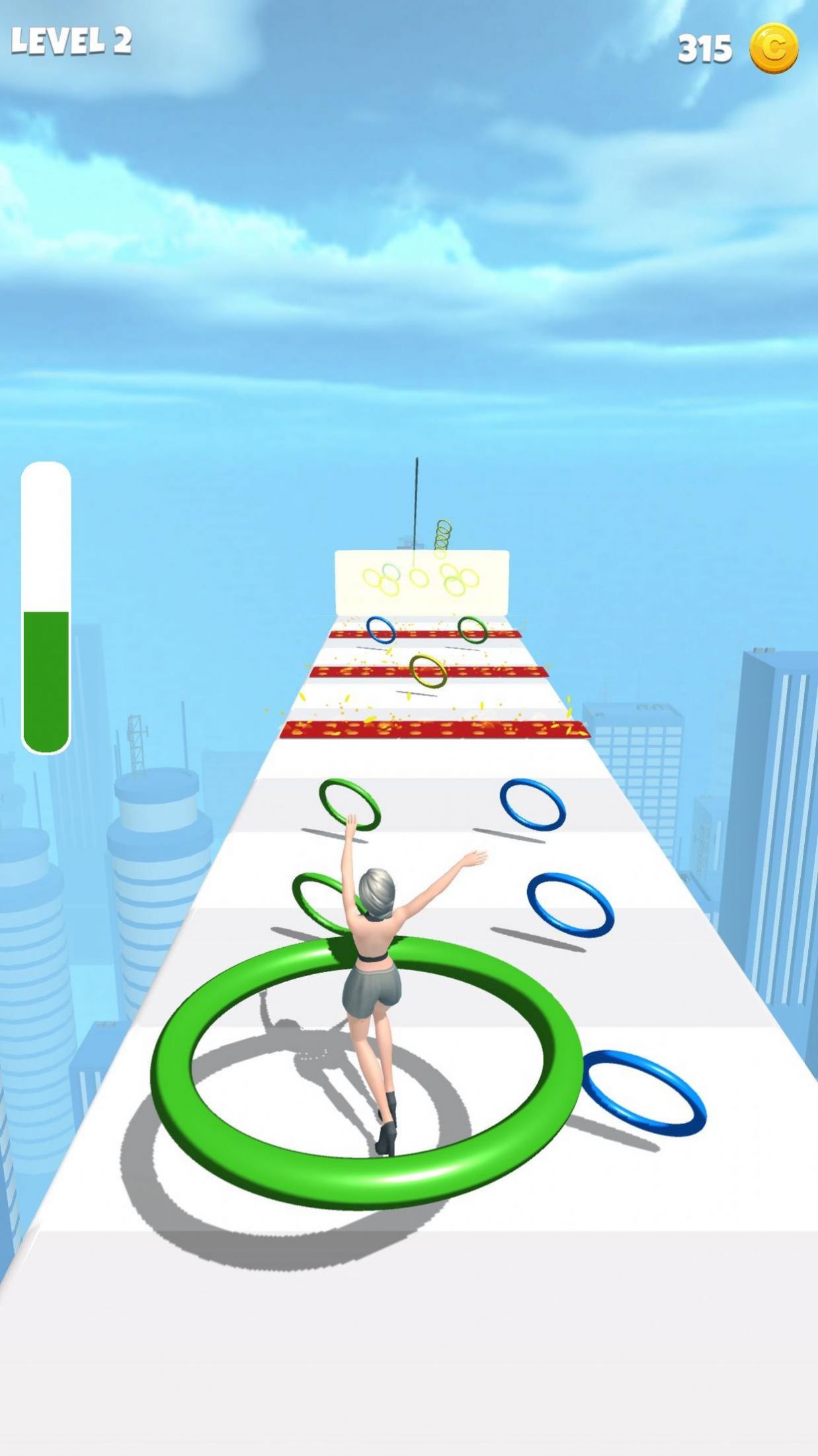 环形流道3D游戏最新版(Hoop Runner 3D)图2: