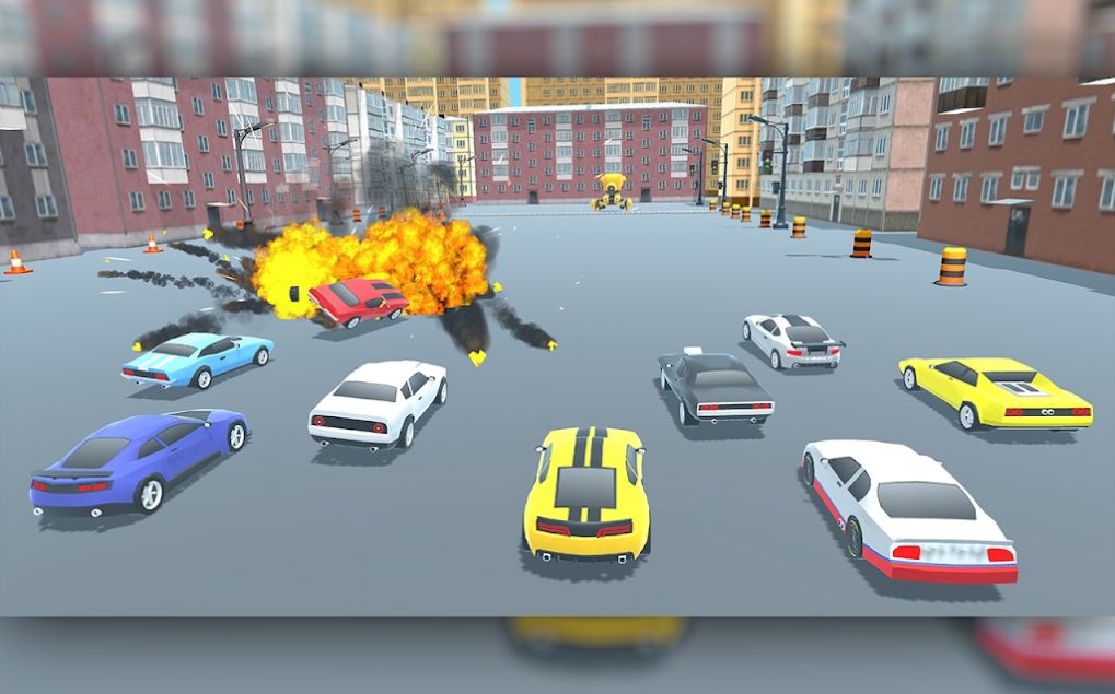 红灯撞车机游戏官方版(Red Light Car Smasher)图5: