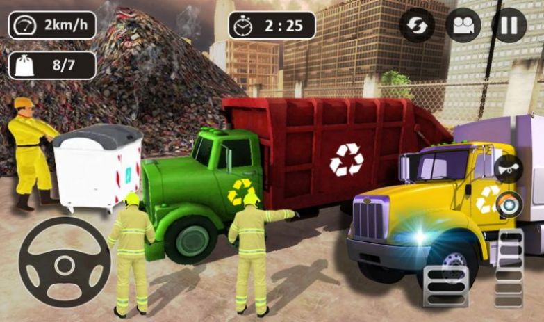 垃圾车行驶游戏安卓版（Garbage Trash Truck Driving）图3: