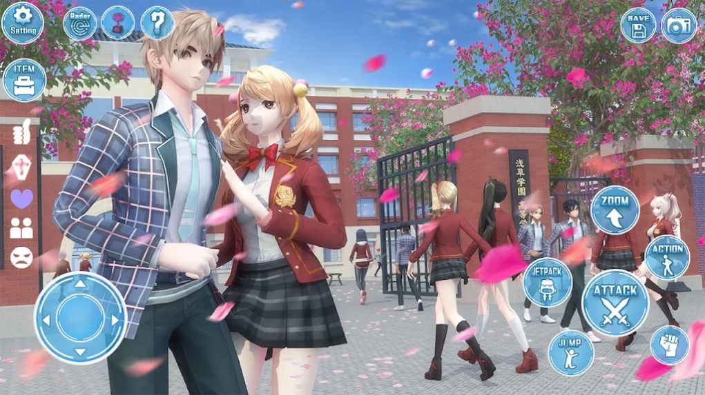 动漫女学生约会模拟游戏手机版（Anime School Girl Dating Sim）图4: